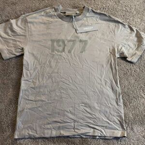 Essentials Men's 1977 Graphic Tee - Light Gray